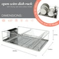 thumbnail image 2 of Kitchen Details Twisted Chrome 3 Piece Dish Rack, 2 of 10