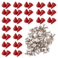 thumbnail image 4 of Weiweiguan 100 Sets Rivet Studs Metal Cone Rivets DIY Screwback Studs Bullet Spikes, 4 of 6