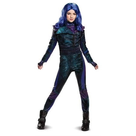Disguise Mal Deluxe Women's Halloween Fancy-Dress Costume for Adult, Girls M