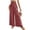 Watermelon Red, variant on Laqbezok Women's High Waist Smocked Palazzo Pants, Wide Leg Casual Trousers, Loose Flowy Summer Beach Vacation Slacks