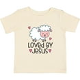 thumbnail image 3 of Inktastic Loved by Jesus Cute Baby Lamb Boys or Girls Baby T-Shirt, 3 of 5
