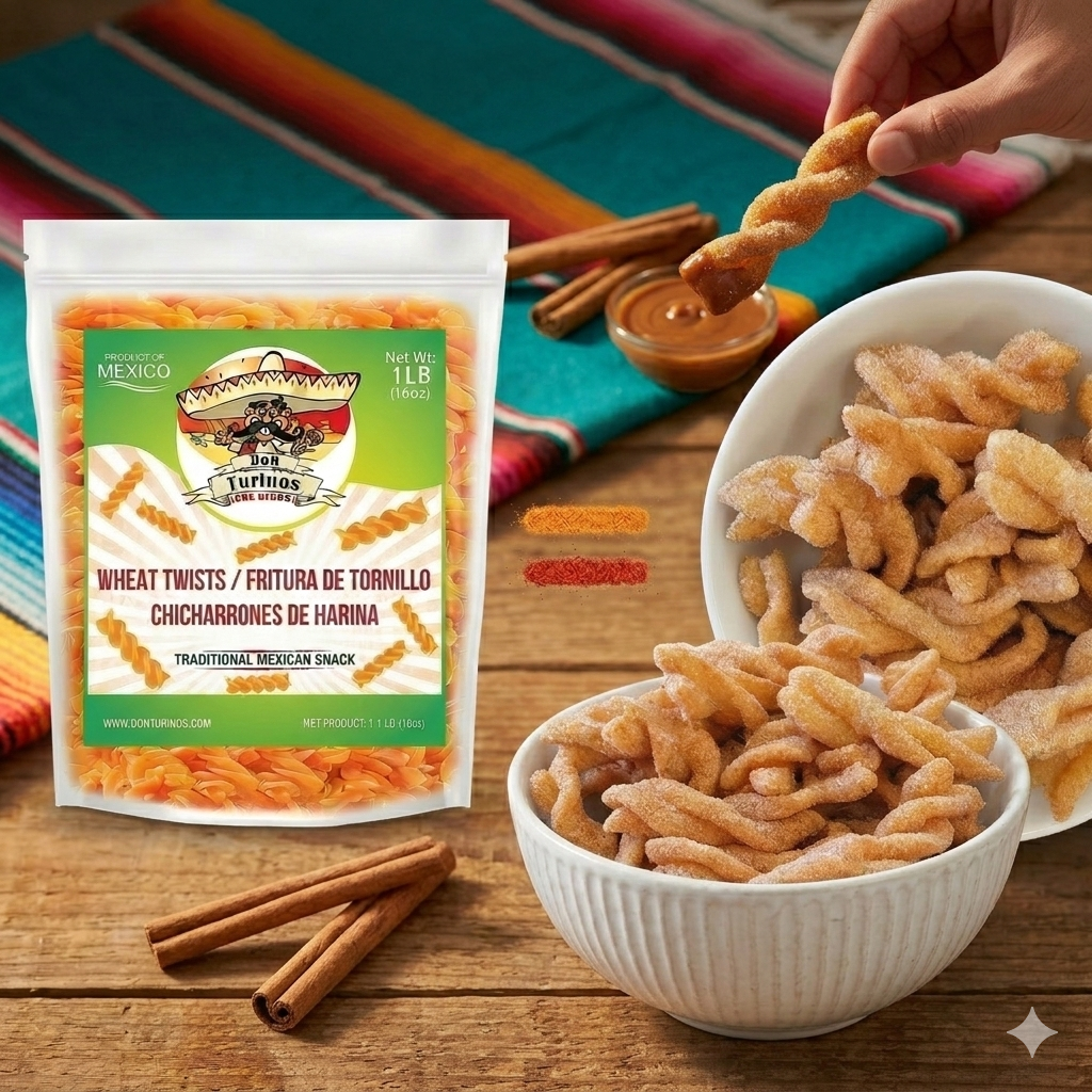 Wheat Twists for Frying (Duritos/Duros) – Mexican Wheat Twists - Chicharrones de Harina | Make Cinnamon Sugar Twists | 1 lb – Don Turinos
