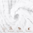 thumbnail image 2 of Muslin Baby Washcloths 100% Cotton Face Towels 10 Pack Wash Cloths for Baby 12x12in Soft and Absorbent Baby Wipes (White), 2 of 5