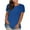 Dark Blue, variant on WREESH Womens T-Shirts Fashion Plus-Size Solid Loose Short Sleeve T-Shirt Pullover Tops Navy