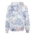 thumbnail image 4 of ICHUANYI Clearance Women's Winter New Fashion Long Sleeve Printed Hooded Zipper Sweater Coat ICHUANYI "ICHUANYI", 4 of 6