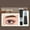 Dark brown, variant on Erna Professional Henna Eyelash Eyebrow Dye Tint 15-Minute Fast Tint Easy Dye Gel Eyelash Kit Semi Permanent Eyebrows Tint Dye Makeup