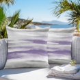 thumbnail image 3 of Purple Grey Ombre Throw Pillow Covers 18x18 Inch Set of 2, Abstract Art Oil Painting Modern Waterproof Outdoor Pillow Covers, Decorative Cushion Pillowcases for Couch, Sofa, Bed, Garden, Patio, 3 of 9