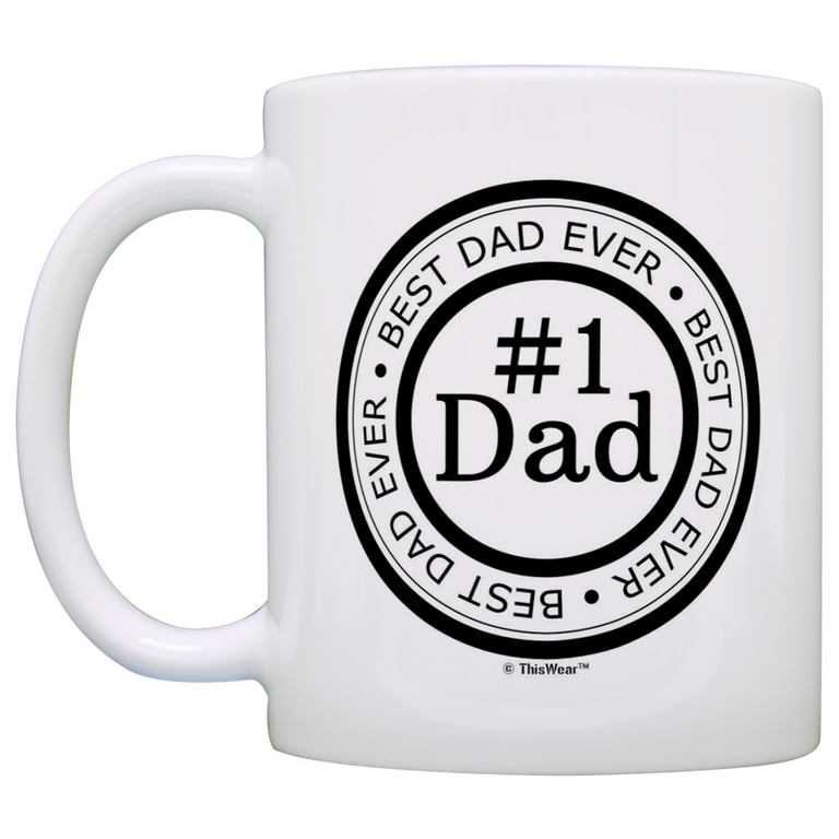 One Awesome Dad Funny Coffee Mug - Best Christmas Gifts for Dad, Men - –  Wittsy Glassware