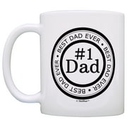 ThisWear Fathers Day Gift Best Dad Ever Number 1 Dad Gift Ideas Birthday 11 ounce Coffee Mug