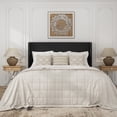 thumbnail image 2 of Frostbloom Full Size Velvet Platform Bed Frame with Vertical Channel Tufted Wingback Headboard, Black, 2 of 7