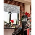 thumbnail image 6 of Christmas Valances for Windows Snowflake Snow Pine Needles Christmas Kitchen Curtain Valances Rod Pocket Berry Grey Window Curtain Treatment Curtains Seasonal Valance Christmas Decor, 54x18 Inch, 6 of 6