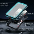 thumbnail image 6 of Ancove Waterproof Case for iPhone 16e with MagSafe Snowproof,Dustproof and Shockproof,IP68 Certified Real 360 Full Body Protection Fully Sealed Underwater Cover,Blue, 6 of 12