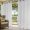 thumbnail image 3 of Pure Light Grey Outdoor Curtains for Patio Waterproof, Windproof Privacy Curtains with Weighted Bottom, Simple Solid Color Outside Drapes for Picnic Garage Backyard Cabana 54"x84" 2 Panel, 3 of 8