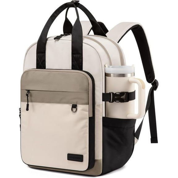 LOVEVOOK Laptop Backpack for Women, 15.6 Inch Computer Backpack Purse, Casual Daypack Carry-On Personal Item Travel Bag College Bookbag