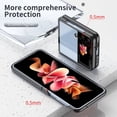 thumbnail image 5 of MonsDirect for 6.7 inch Samsung Galaxy Z Flip 4 5G 2022 Case, Slim Clear Plating Frame Hard PC Back Shockproof Anti-Scratch Full Coverage Bumper Protective Shell Cover for Galaxy Z Flip 4, Black, 5 of 7