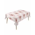 thumbnail image 2 of White Boho Geometric Tablecloth Rectangle Table Cloths 54x108, Waterproof Tablecloth Outdoor Table Cloth, Modern Simple Aztec Ethnic Pattern Washable Table Cover for Kitchen Dinning Party, 2 of 8