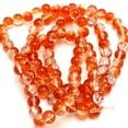 thumbnail image 3 of U8MO 100 pcs Orange Crackle Cracked Round Glass Crystal Charm Beads 8mm Craft DIY, 3 of 5