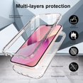 thumbnail image 3 of IBAOLE Compatible avec iPhone 13 Étui Transparent avec Protection d'Écran Intégrée [Anti-Jaunissement] Protection Anti-Chute Transparente Couverture Rigide Protection Complète du Corps Étui de Téléphone pour iPhone 13 (Clair)Clair, 3 of 7