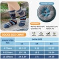 thumbnail image 7 of 8 Pairs Kids Toddlers Boys Girls Merino Wool Hiking Athletic Thermal Warm Winter Socks, 7 of 7