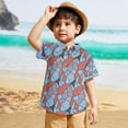 thumbnail image 2 of adviicd Patterned Polos for Boys: Short-Sleeved Fashion (Red,5-6 Years), 2 of 7