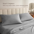 thumbnail image 4 of Bare Home Percale Weave Pillowcase Set - 100% Organic Cotton - Standard, Light Gray, 4 of 8