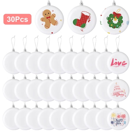 30pcs DIY Christmas Tree Ornaments, EEEkit Xmas Hanging Ornament for Home Office