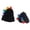 Black, variant on Qudderr Toddler Baby Winter Hat Mitten Set for Boys Girls Fleece Lined Dinosaur Wool Hat Unisex Set for 1-4 Years
