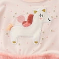 thumbnail image 6 of Yidarton Little Pegasus mesh girls dress cartoon embroidered lace children's princess dress 6T, 6 of 7