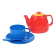 thumbnail image 3 of Portable Tea Set with Carrycase Pastel Colours Plastics Toys for Children Kids, 3 of 8