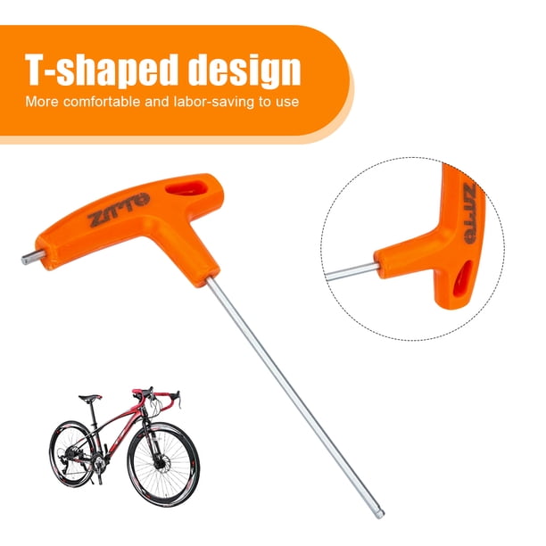 Llave hexagonal para bicicleta, llave Allen con mango en T, llave hexagonal con extremo de bola de 2-10MM