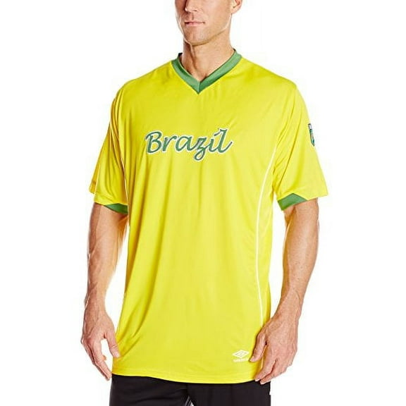 UMBRO World Cup V-Neck Jersey Shirt, Yellow, 4X-Large Tall