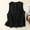 Black, variant on Women'S Denim Linen Waistcoat Trend Casual Denim Sleeveless Cardigan Rucking Vests