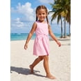 thumbnail image 6 of BemeyourBBs Toddler Baby Girl Summer Tank Dress Clothes Casual Solid Color Elastic Waist Sleeveless Pockets Dress Cute Beach Party Casual Dress, 6 of 9