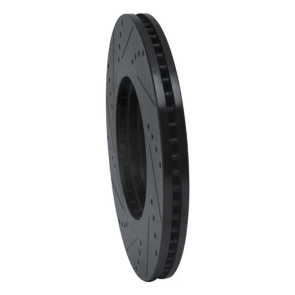 Dynamic Friction Company 633-67097R DFC Brake Rotor - Drilled And Slotted - Black