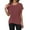 Rose Gold, variant on Casual Women's T Shirts For Everyday Wear Short Sleeve Knitted Tops Basic Solid Color Versatile For Pants Ideal For Spring And Summer Women Compression Long Sleeve Shirt Womens Solid T Shirts Casual