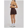 thumbnail image 4 of PISONIC Womens 2 Piece Skirt Set Workout Outfits Tennis Skirts with Built-in Shorts and Spaghetti Strap Sports Bra Gym Yoga Set, 4 of 6