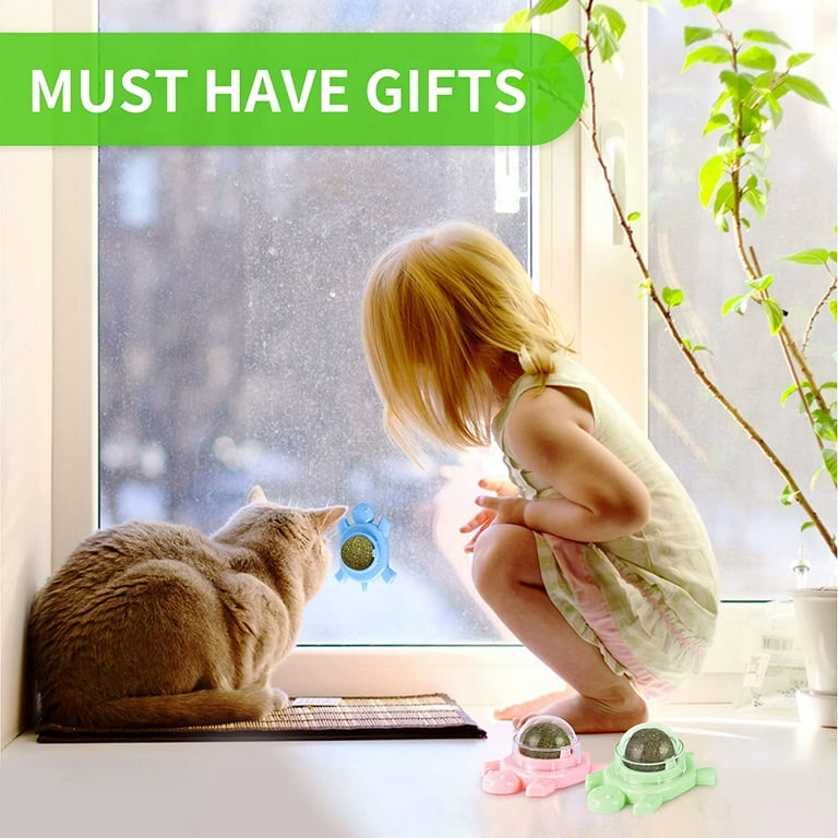 OSLEI Catnip Ball Catnip Balls for Cats Wall silvervine for