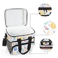 thumbnail image 6 of FORMRS Insulated Cooler Bag 24 Cans Capacity Soft Leakproof Lunch Box with Side Pockets, Purple Easter Eggs, 6 of 7