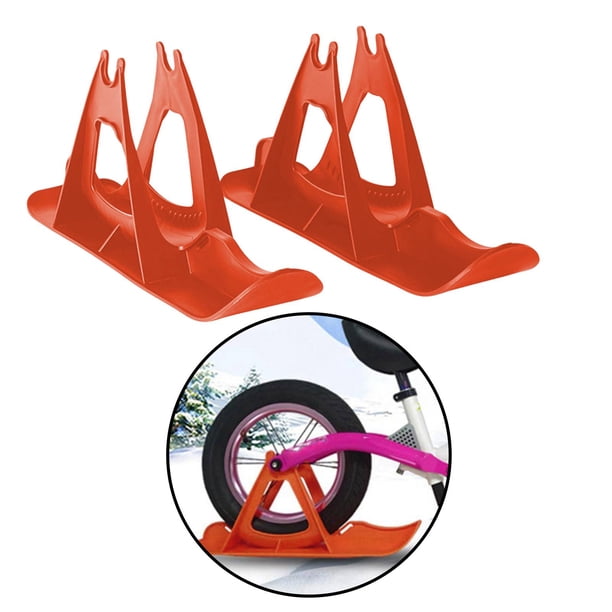 Balance Bike de nieve de accesorio de fondo plano - naranja DYNWAVEMX Bicicleta de equilibrio para esquí de nieve para niños