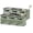 Sage Green, variant on DECOMOMO 11 Inch Cube Storage Bins with Clear Window, Fabric Storage Cubes, Set of 6, Beige