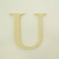 thumbnail image 3 of Package of 1, 14 Inch X 1/2" Thickness Baltic Birch Wood Letter U in The Times New Roman Font, Thick, Upper Case for Art & Craft Project, Made in USA, 3 of 4