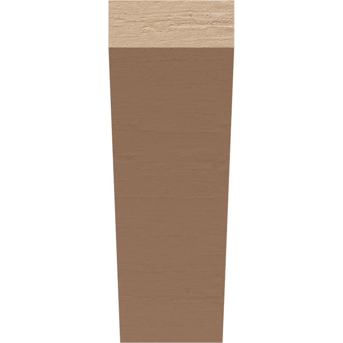 2"W x 4"D x 6"H Classic Concord Rough Cedar Woodgrain TimberThane Corbel, Primed Tan