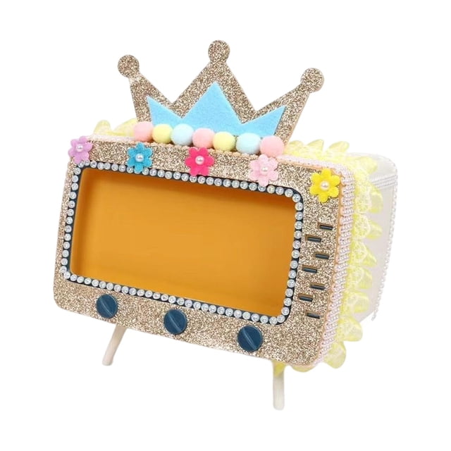 Caja de pañuelos perfecl Bricolaje Amarillo Caso de tejido