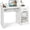 White, variant on BarefHaven White Desk with Drawer & Keyboard Tray, 22 Inch Wide Modern Study Writing Desk with Desktop Hutch & Storage Shelves, Home Office Desk for Teens, Wood PC Laptop Desk, Desk for Bedroom