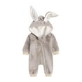 thumbnail image 2 of Vedolay Baby Bodysuits Romper Jumpsuit Playsuit Headband Outfits Beige,80, 2 of 5