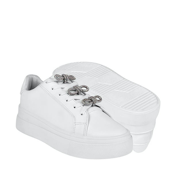 Tenis Casuales Dama Stylo 9327 Simipiel Blanco