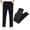Black Straight-leg Leg, variant on Meshirons - Ice Silk Mesh Panel Casual Pants, Meshirons Mens Pants, Quick Drying with Ventilation