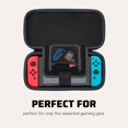 thumbnail image 4 of PDP Gaming Officially Licensed Switch Slim Deluxe Travel Case - Mario - Semi-Hardshell Protection - Protective PU Leather - Holds 14 Games & Console - Works with Switch OLED & Lite - Perfect for Kids, 4 of 10
