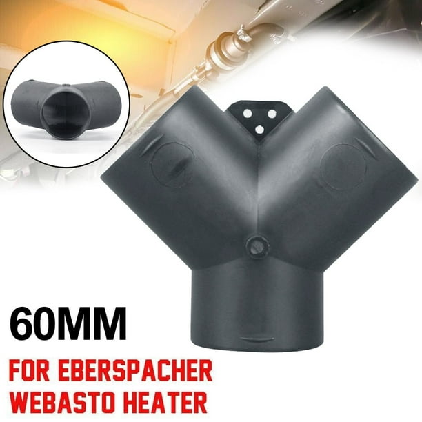 60mm Vent Duct Y Branch Pipe Outlet Exhaust Connector For Air Diesel