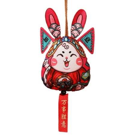 

JULYING 2023 Chinese New Year Opera Rabbit Pendant Decor Supplies Gift